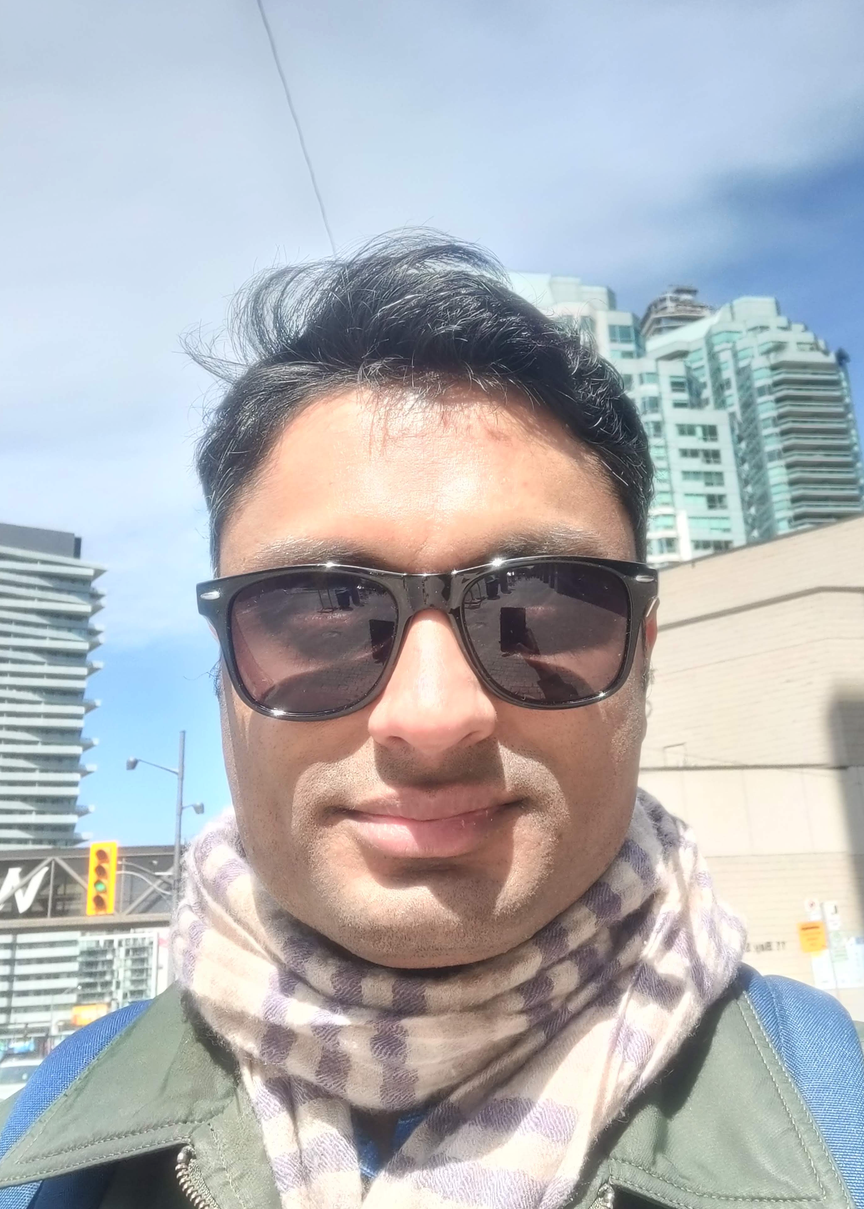 Me, on a glorious spring day in Toronto 😎